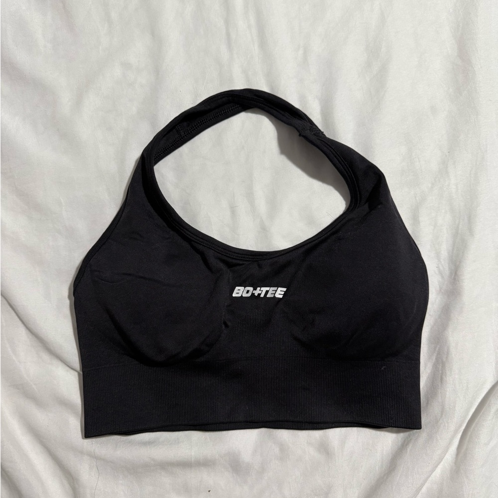 Bo+Tee Black Sports Bra